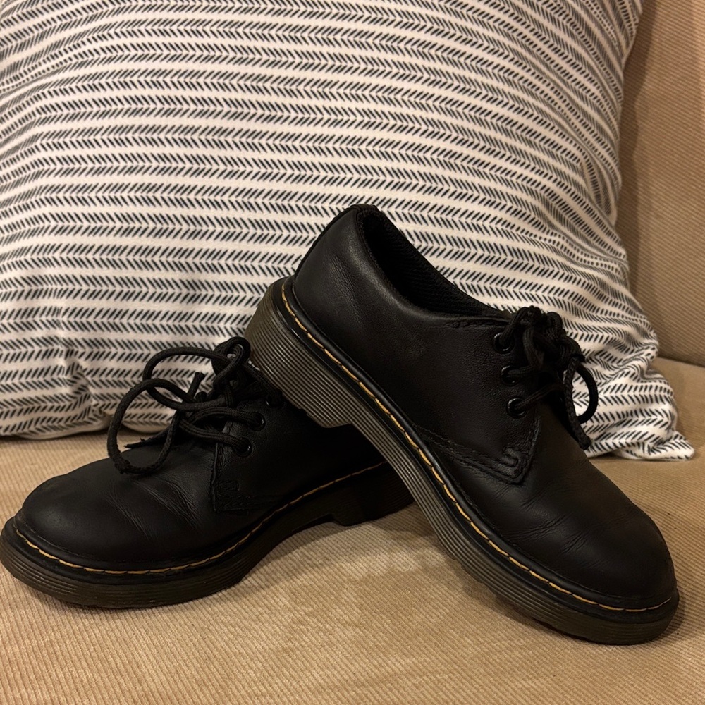 Dr. Martens Black Kids Oxfords 1461